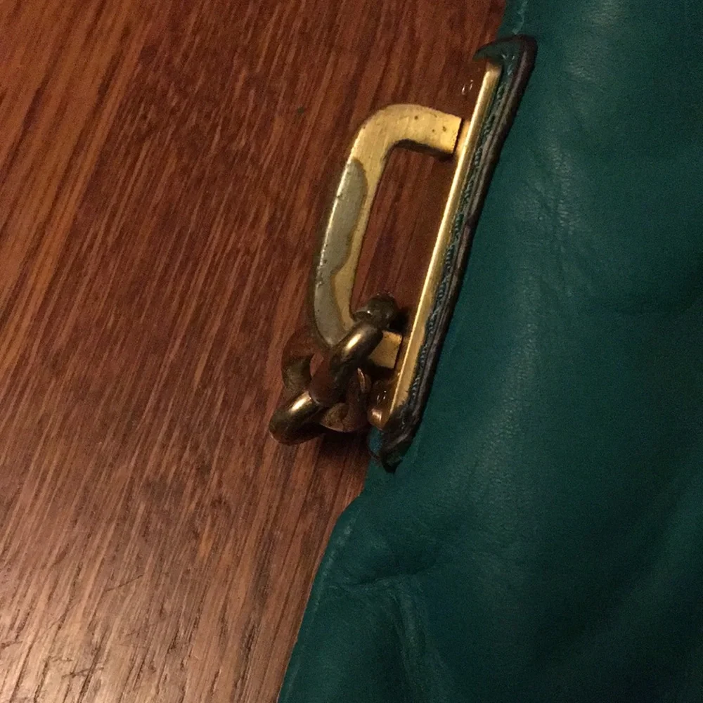 Calvin Klein Teal hobo leather bag - Picture 3 of 5